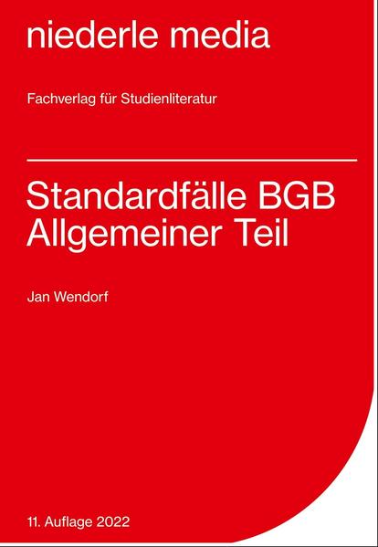 Produktbild: Standardfälle BGB Allgemeiner Teil | Jan Wendorf