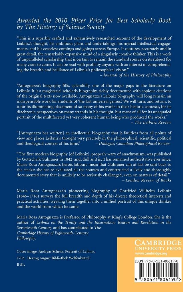 Weitere Ansicht: Leibniz | Maria Rosa Antognazza