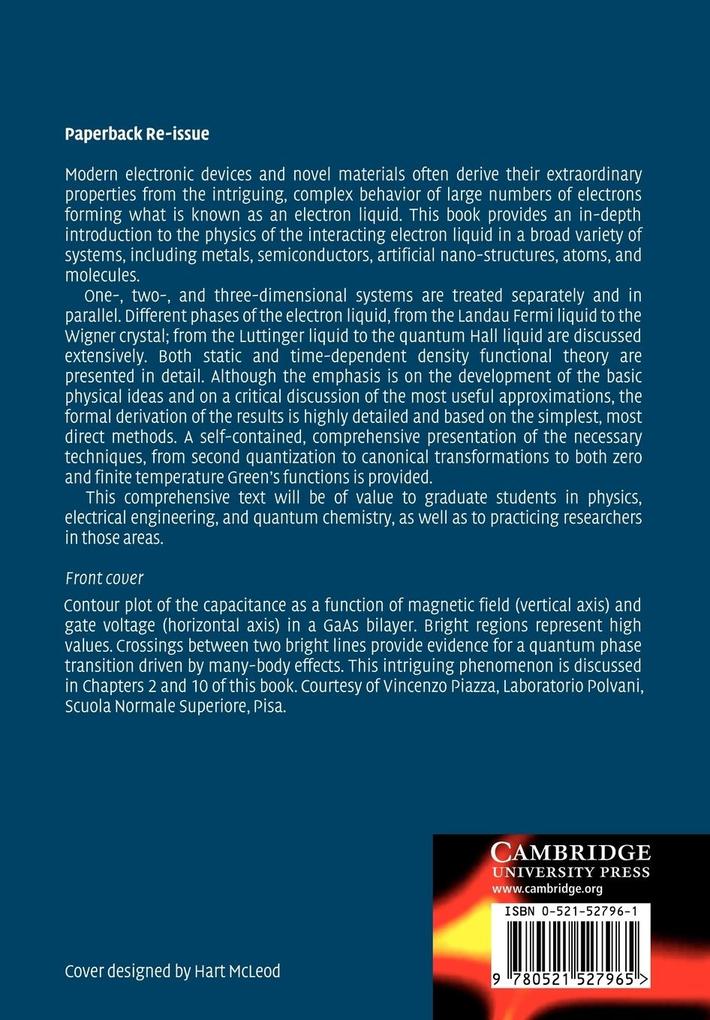Weitere Ansicht: Quantum Theory of the Electron Liquid | Gabriele Giuliani, Giovanni Vignale