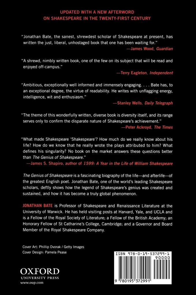 Weitere Ansicht: Genius of Shakespeare | Jonathan Bate