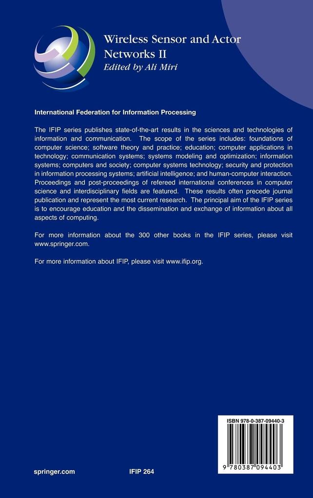 Weitere Ansicht: Wireless Sensor and Actor Networks II