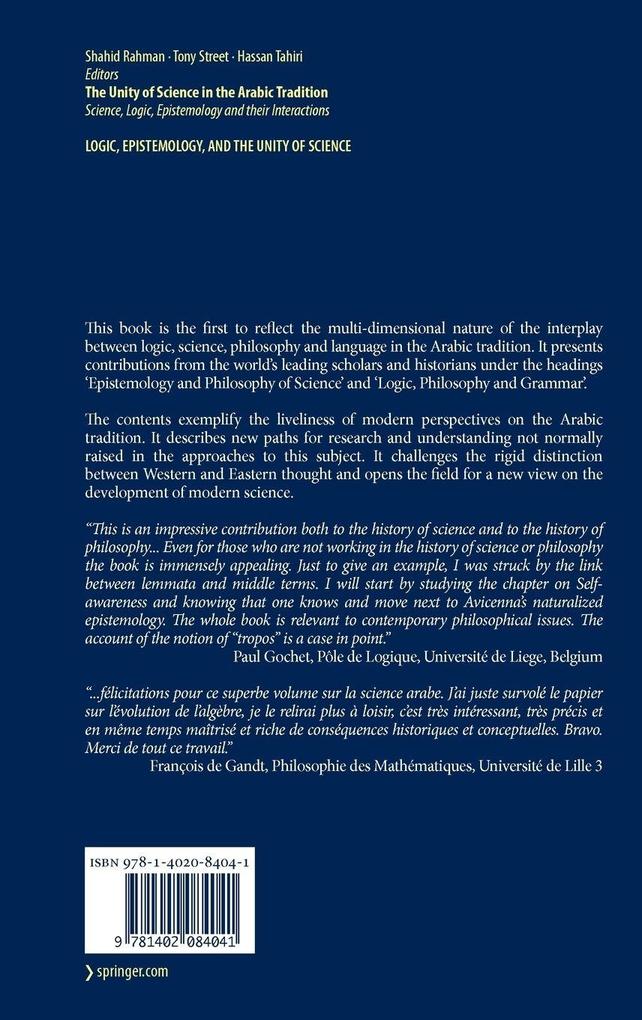 Weitere Ansicht: The Unity of Science in the Arabic Tradition
