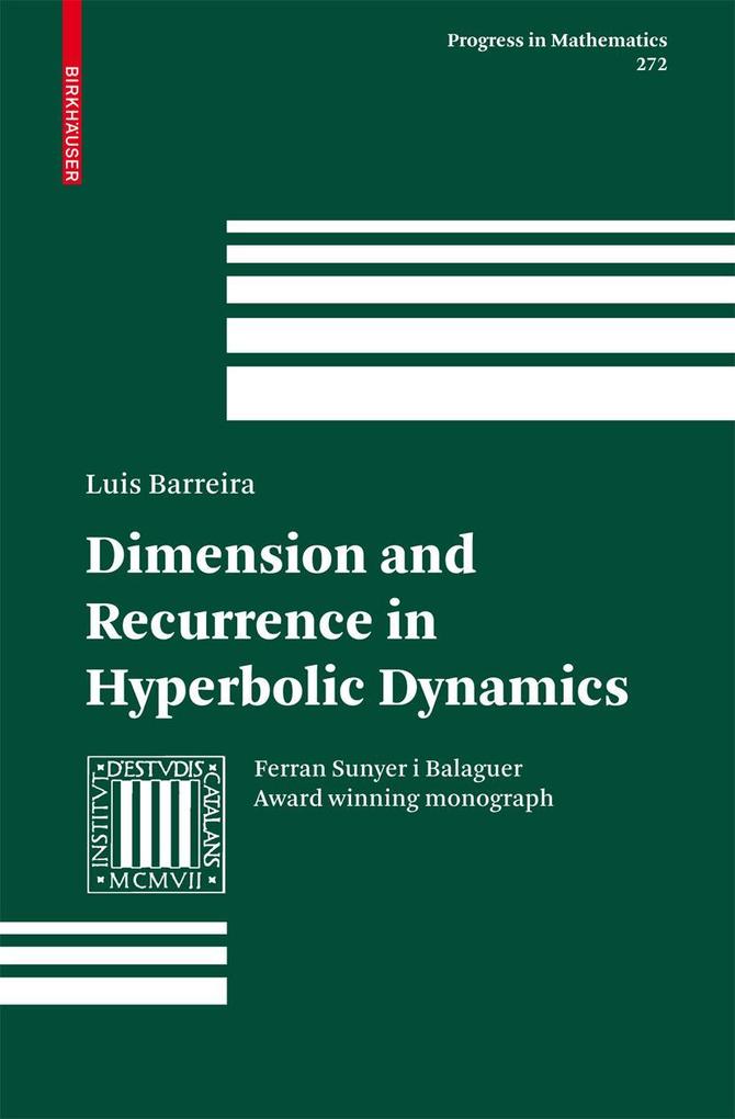 Produktbild: Dimension and Recurrence in Hyperbolic Dynamics | Luis Barreira