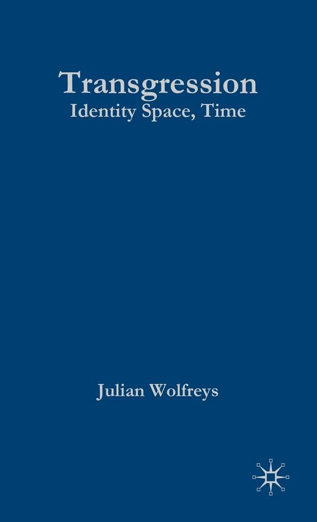 Produktbild: Transgression | Julian Wolfreys