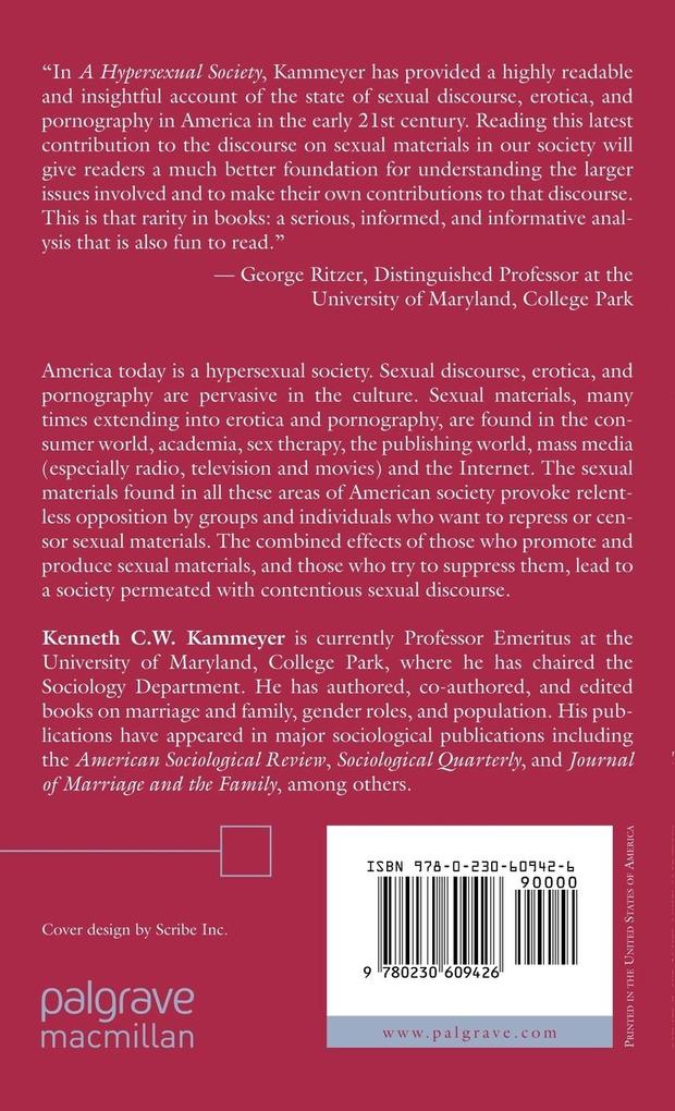 Weitere Ansicht: A Hypersexual Society | K. Kammeyer, Kenneth C. W. Kammeyer