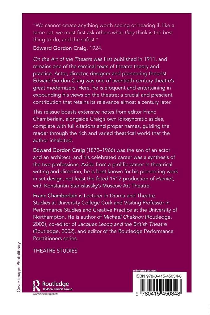 Weitere Ansicht: On the Art of the Theatre | Edward Gordon Craig