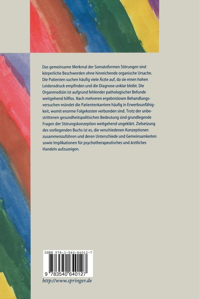 Weitere Ansicht: Somatoforme Störungen | Jürgen Markgraf, Simon Neumer, Winfried Rief