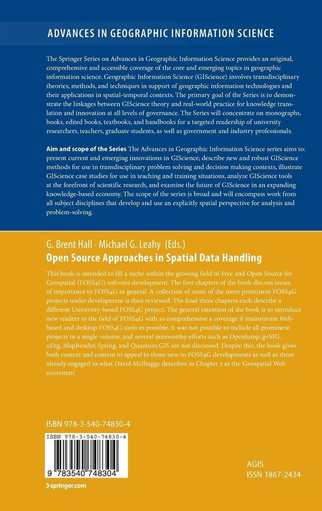 Weitere Ansicht: Open Source Approaches in Spatial Data Handling