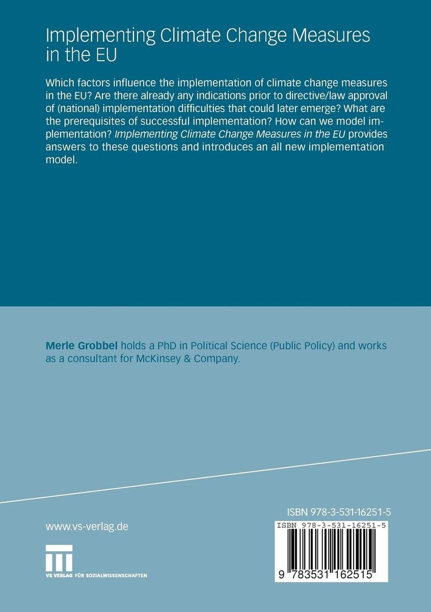 Weitere Ansicht: Implementing Climate Change Measures in the EU | Merle Grobbel