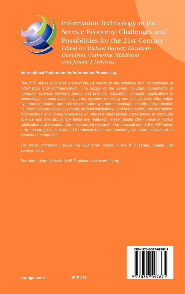 Weitere Ansicht: Information Technology in the Service Economy: