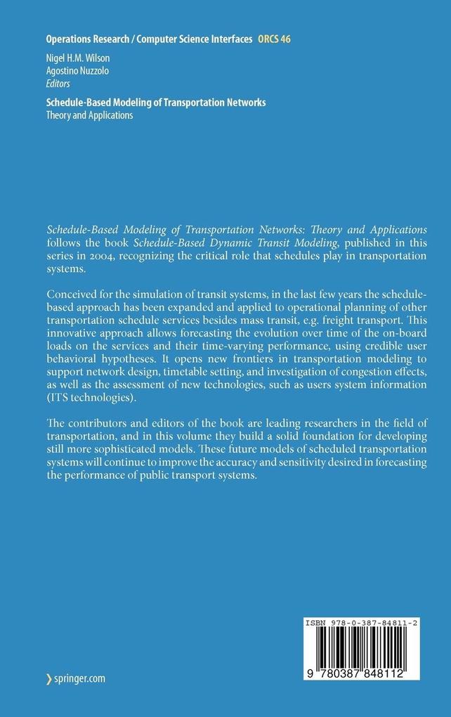 Weitere Ansicht: Schedule-Based Modeling of Transportation Networks
