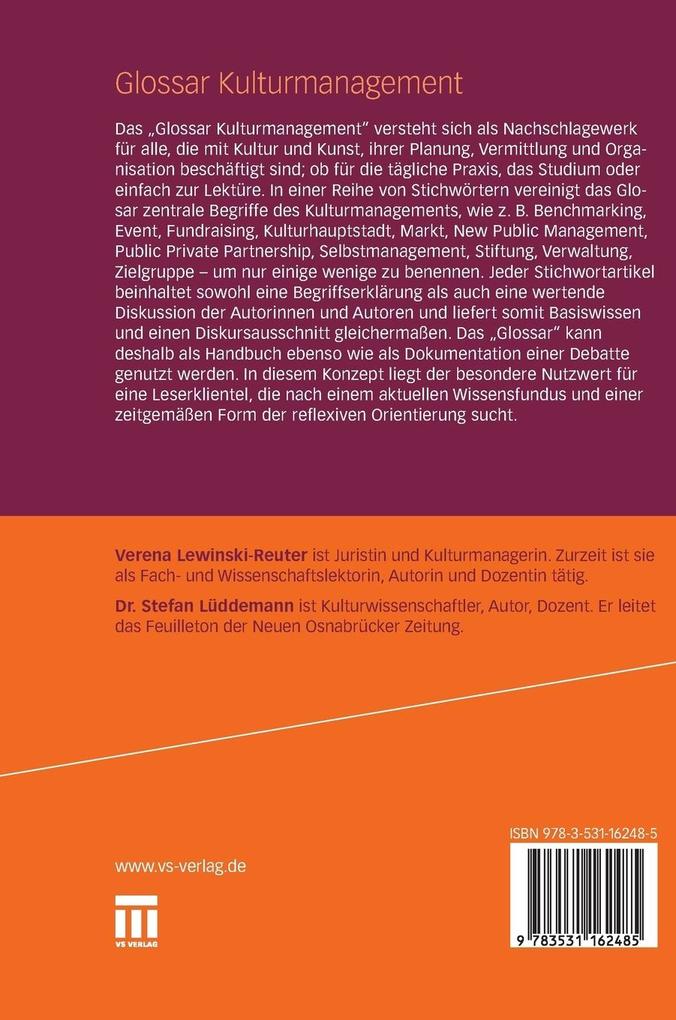 Weitere Ansicht: Glossar Kulturmanagement