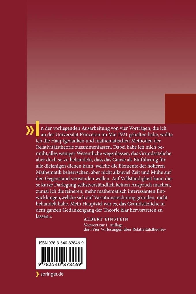 Weitere Ansicht: Grundzüge der Relativitätstheorie | Albert Einstein