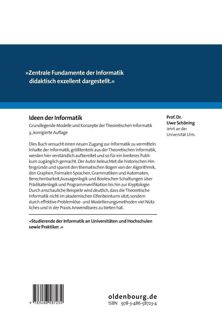 Weitere Ansicht: Ideen der Informatik | Uwe Schöning