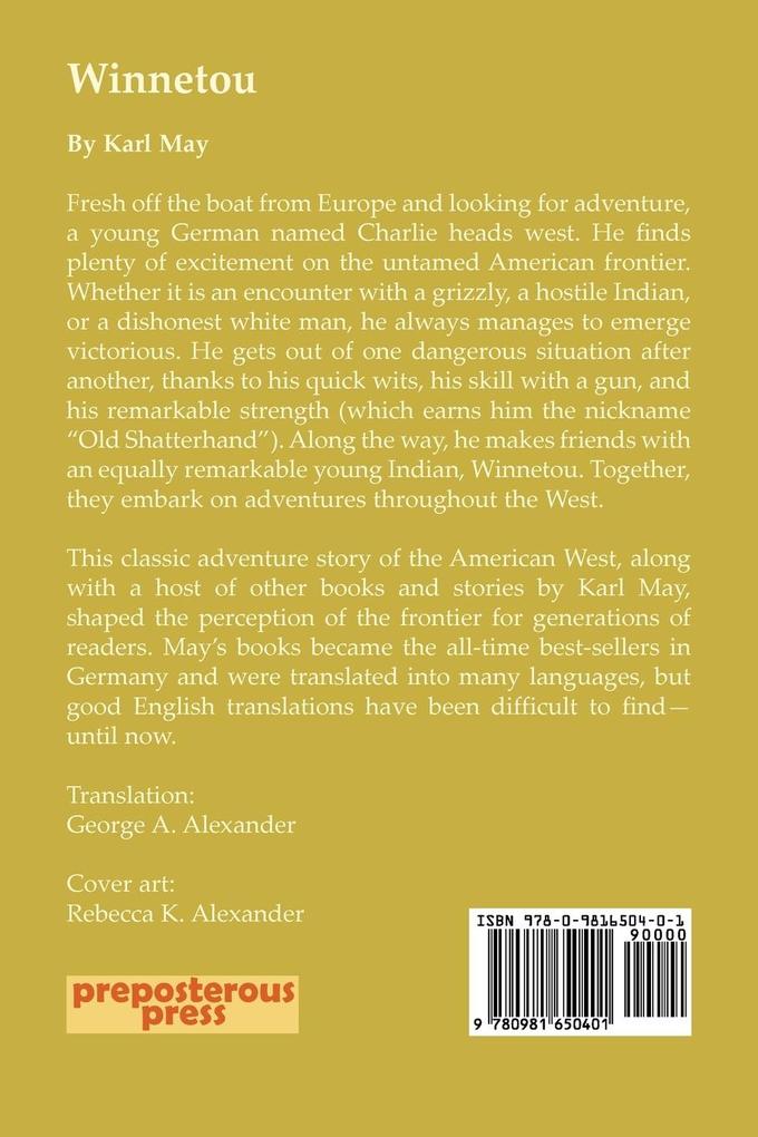 Weitere Ansicht: Winnetou (Unabridged 2008 translation of Winnetou I) | Karl May