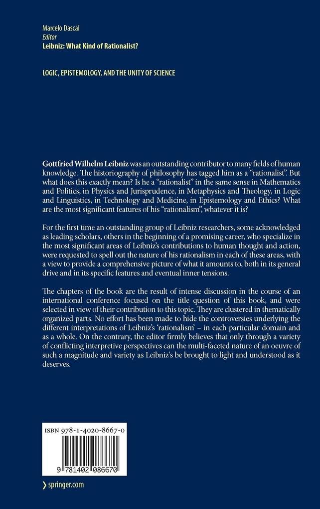 Weitere Ansicht: Leibniz: What Kind of Rationalist?