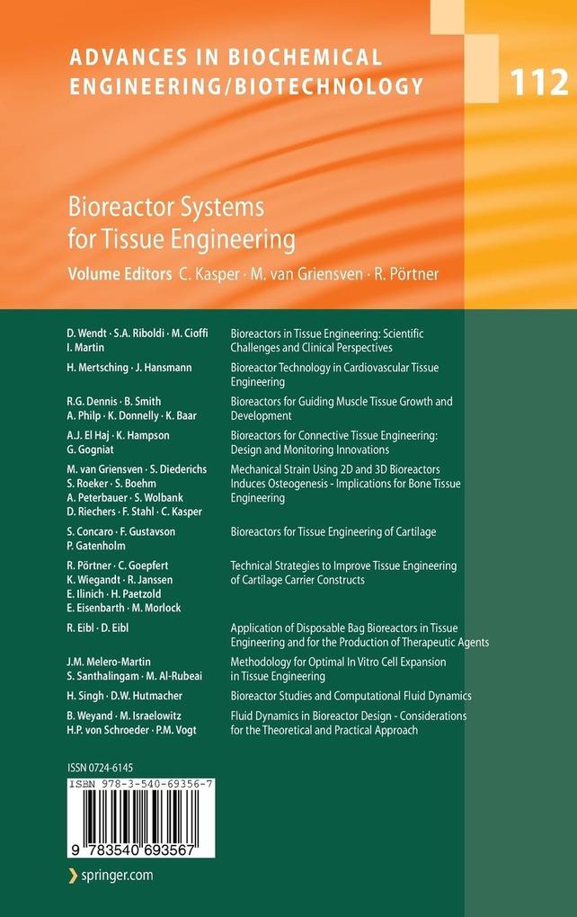 Weitere Ansicht: Bioreactor Systems for Tissue Engineering