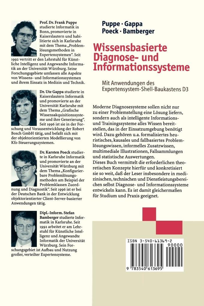 Weitere Ansicht: Wissensbasierte Diagnose- und Informationssysteme | Ute Gappa, Karsten Poeck, Frank Puppe, Stefan Bamberger