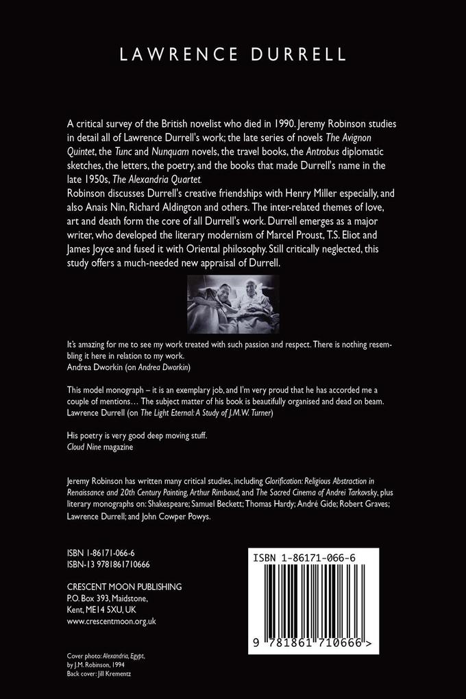 Weitere Ansicht: Lawrence Durrell | Jeremy Mark Robinson
