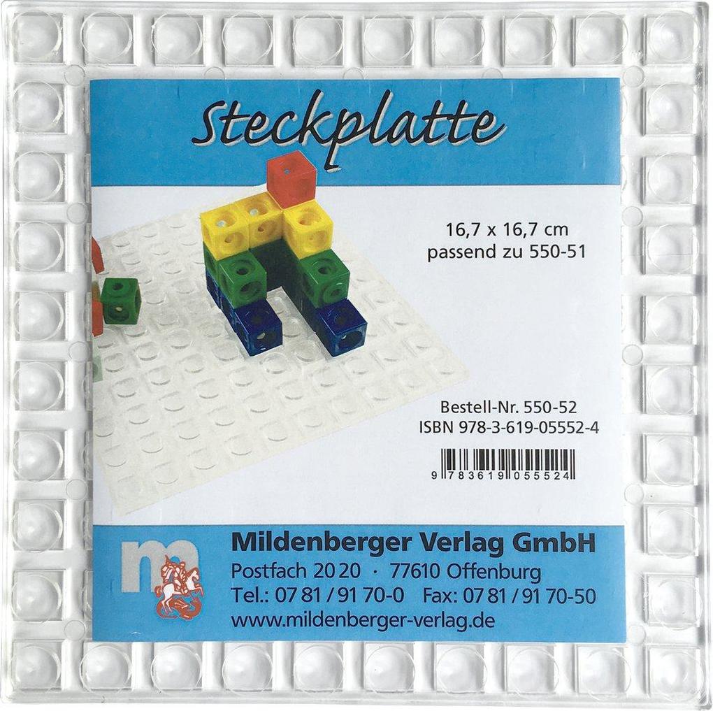 Produktbild: Mathematik. Arbeitsmaterial zu den Ausgaben B, BW, N, NW / Arbeitsmittel für Schüler Steckplatte Block-Basis für das Zehnersystem | Peter Pfaff, Karl H. Keller, Mildenberger Verlag GmbH