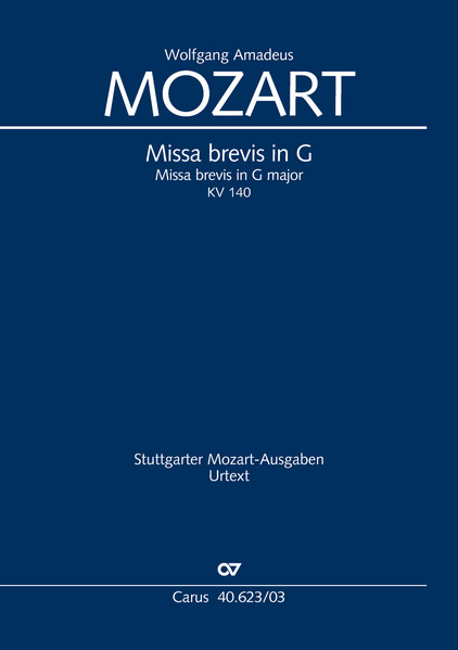 Produktbild: Missa brevis in G (Klavierauszug) | Wolfgang Amadeus Mozart