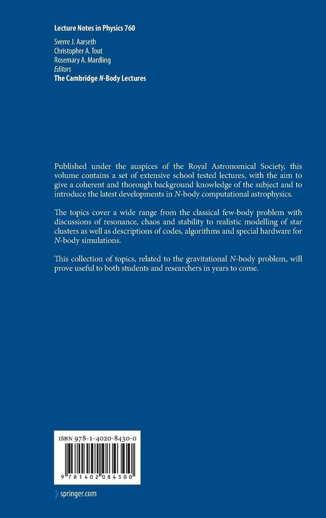 Weitere Ansicht: The Cambridge N-Body Lectures