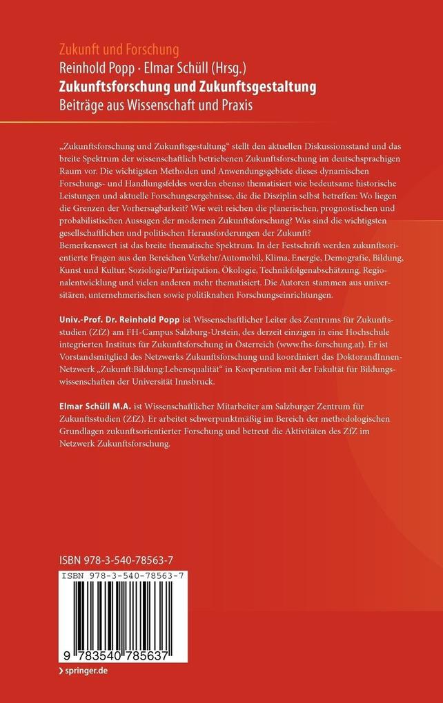 Weitere Ansicht: Zukunftsforschung und Zukunftsgestaltung