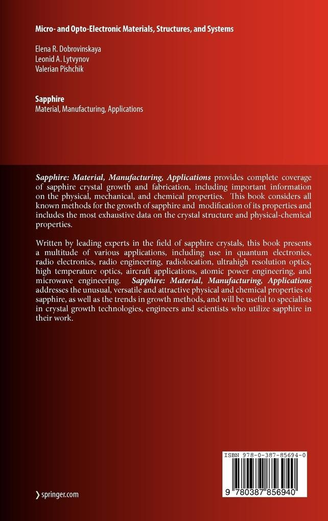 Weitere Ansicht: Sapphire | Elena R. Dobrovinskaya, Leonid A. Lytvynov, Valerian Pishchik