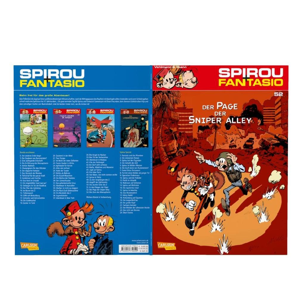 Weitere Ansicht: Spirou & Fantasio 52: Der Page der Sniper Alley | Fabien Vehlmann, Yoann