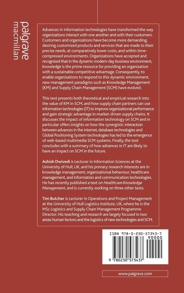 Weitere Ansicht: Supply Chain Management and Knowledge Management