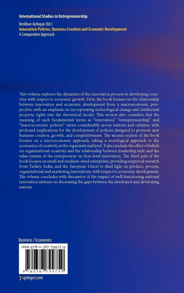 Weitere Ansicht: Innovation Policies, Business Creation and Economic Development