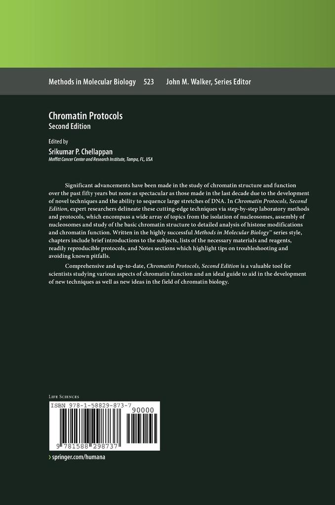 Weitere Ansicht: Chromatin Protocols