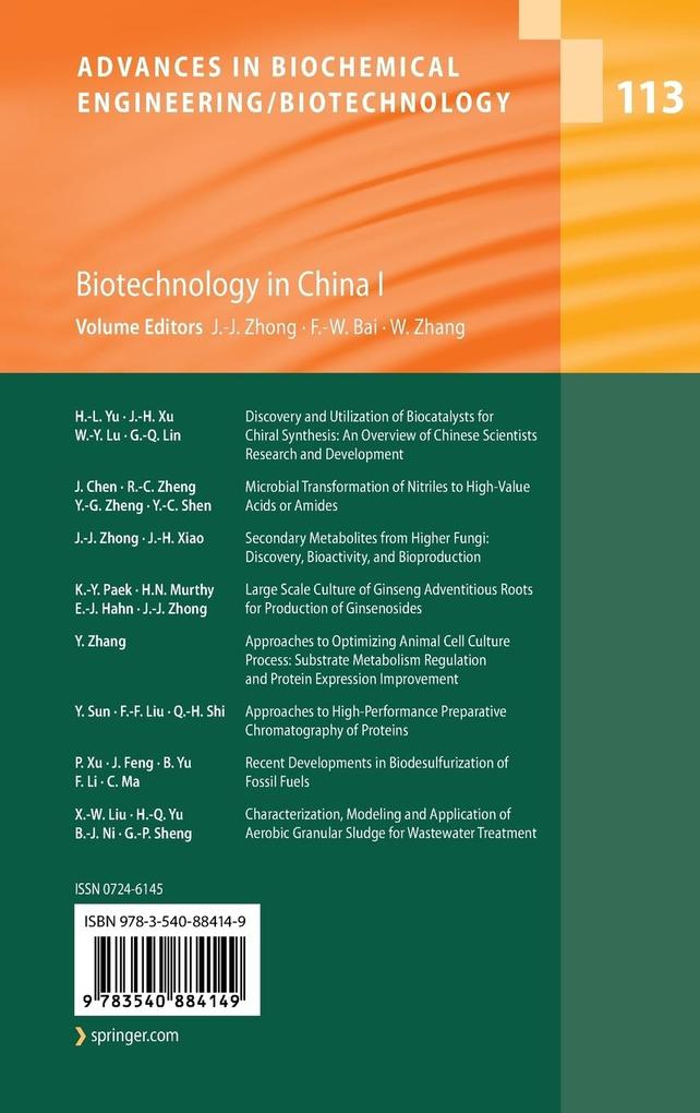Weitere Ansicht: Biotechnology in China I