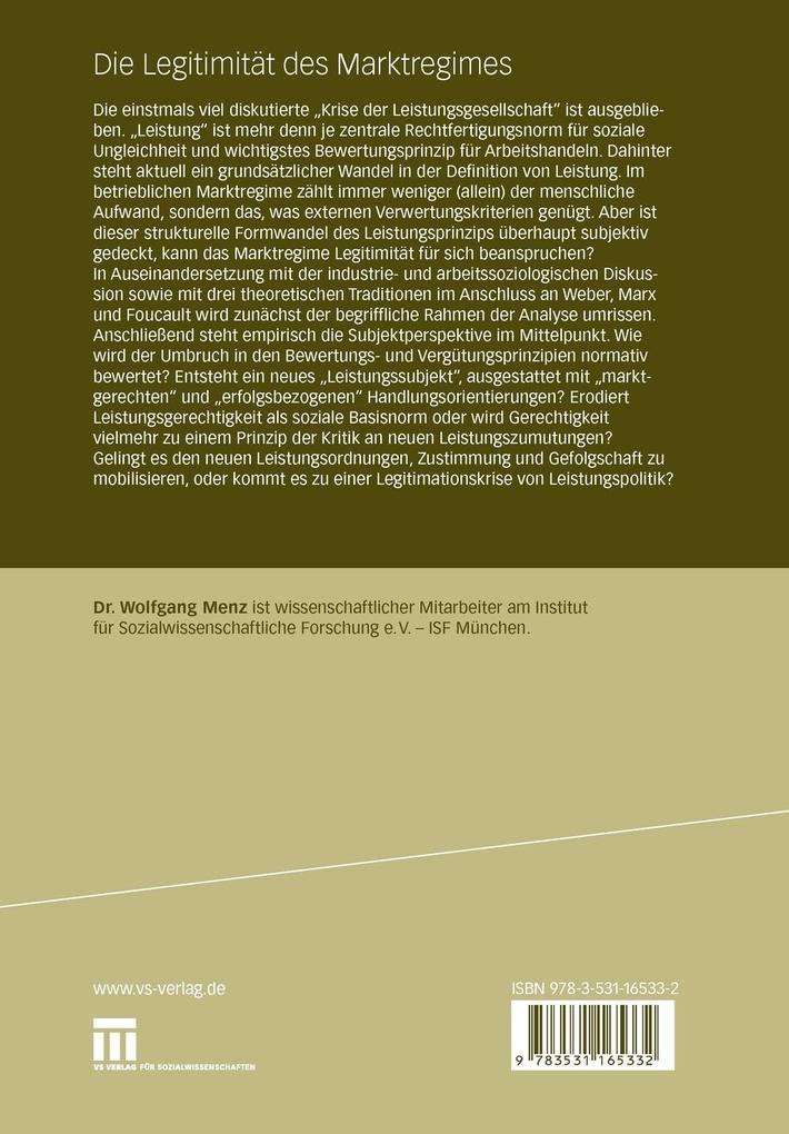 Weitere Ansicht: Die Legitimität des Marktregimes | Wolfgang Menz