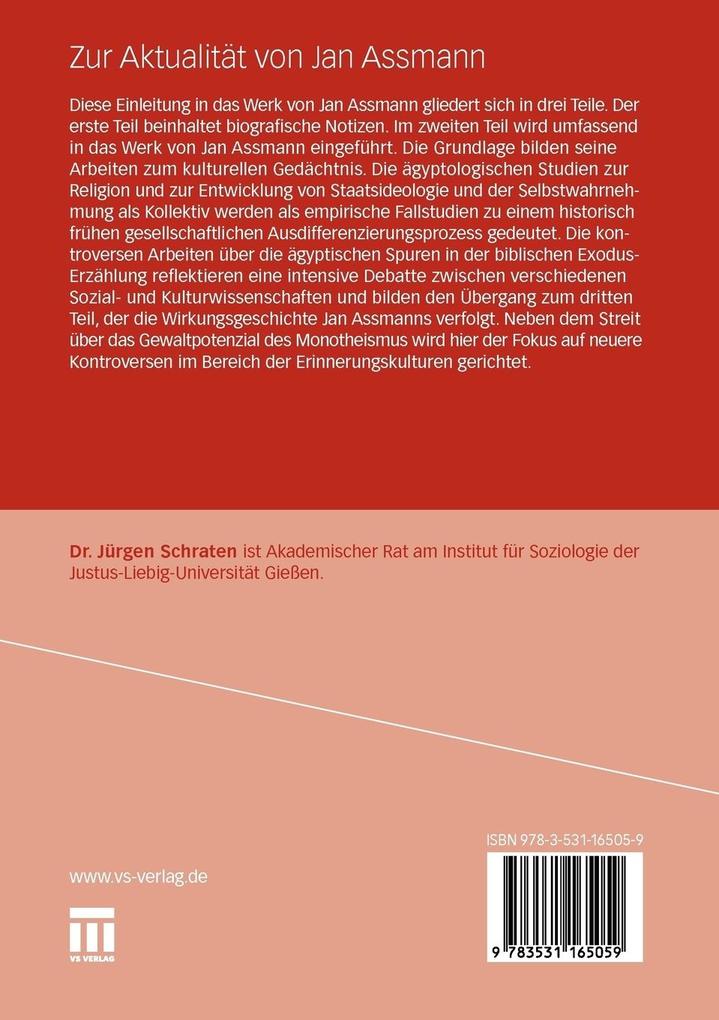 Weitere Ansicht: Zur Aktualität von Jan Assmann | Jürgen Schraten