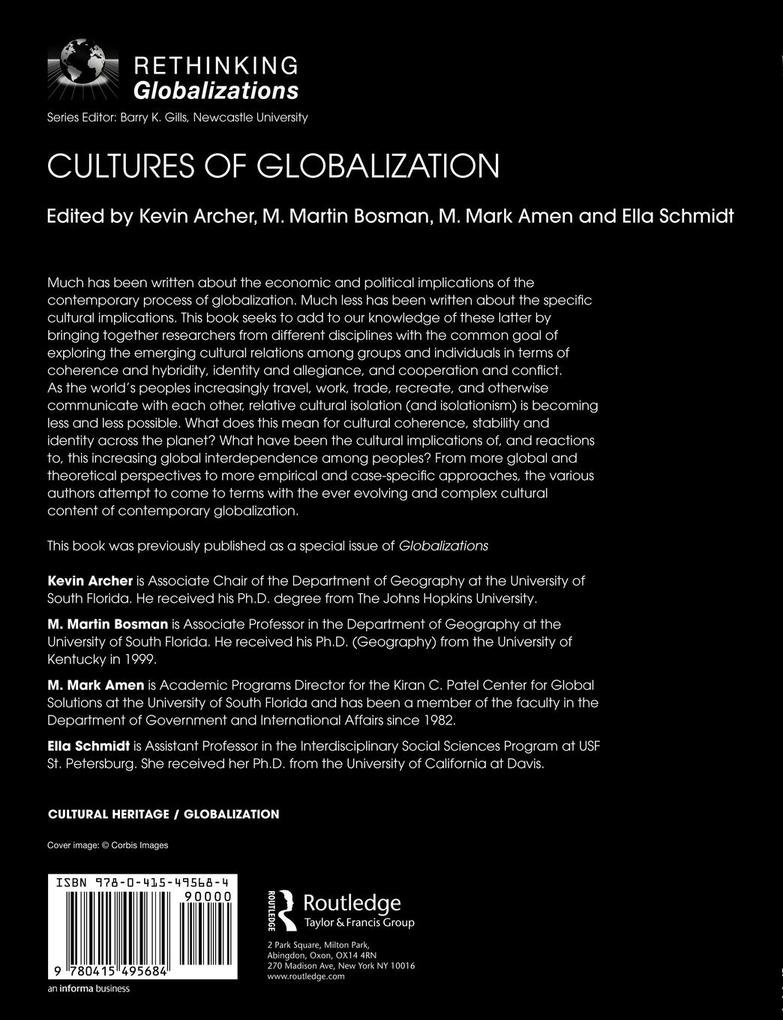 Weitere Ansicht: Cultures of Globalization