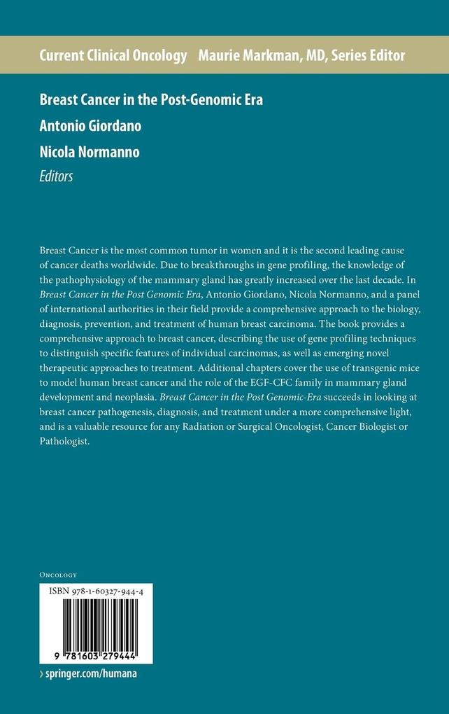 Weitere Ansicht: Breast Cancer in the Post-Genomic Era