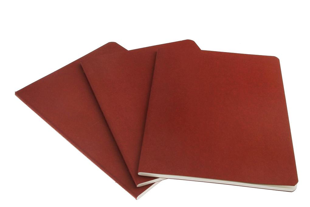 Weitere Ansicht: Moleskine Cahier Pocket Plain Red Cover XL. 3er Pack