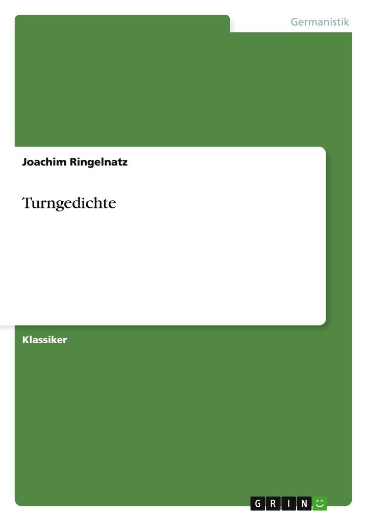 Produktbild: Turngedichte | Joachim Ringelnatz