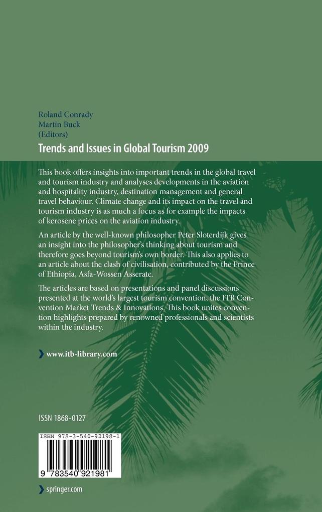 Weitere Ansicht: Trends and Issues in Global Tourism 2009