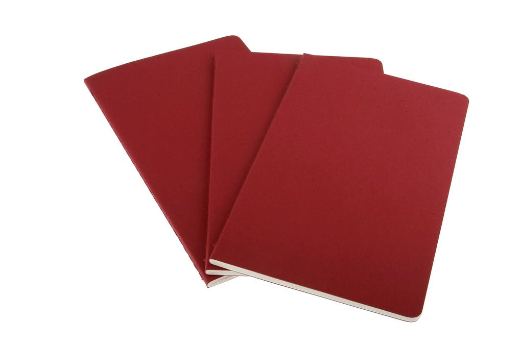 Weitere Ansicht: Moleskine Cahier Pocket Ruled Red Cover L. 3er Pack
