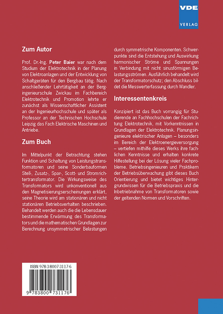 Weitere Ansicht: Dreiphasen-Leistungstransformatoren | Peter Baier