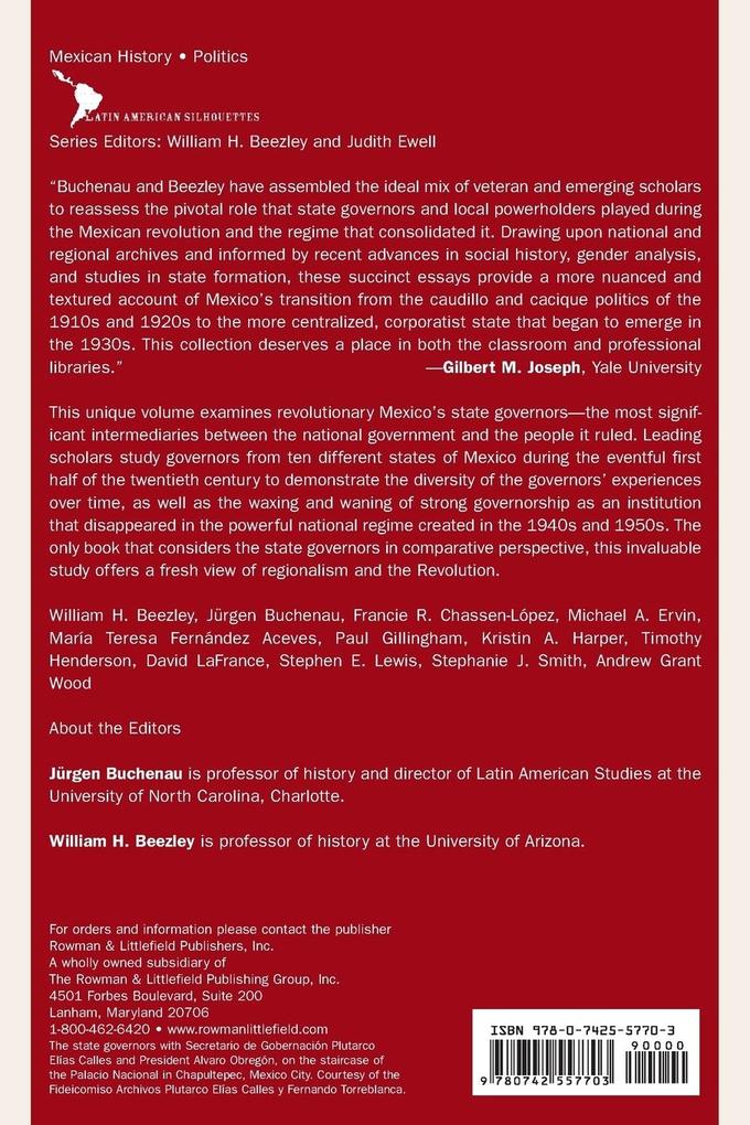 Weitere Ansicht: State Governors in the Mexican Revolution, 1910-1952