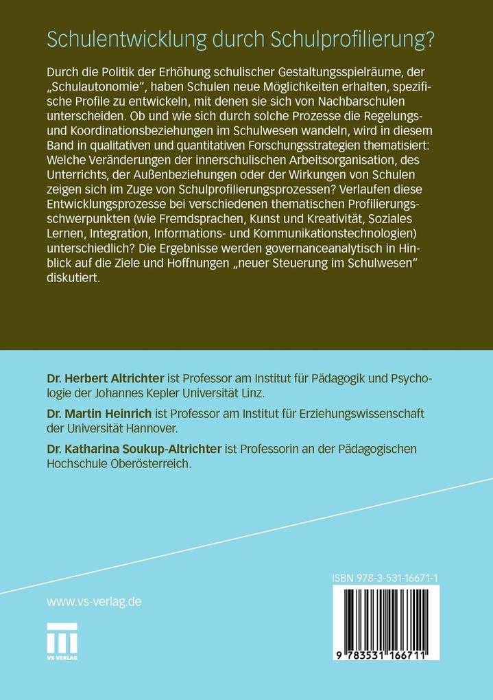 Weitere Ansicht: Schulentwicklung durch Schulprofilierung?