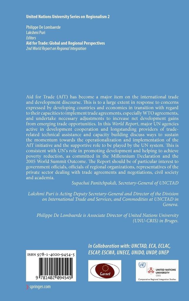 Weitere Ansicht: Aid for Trade: Global and Regional Perspectives