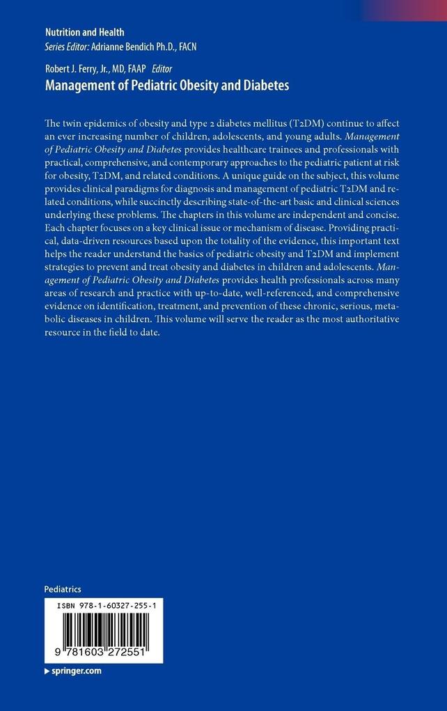 Weitere Ansicht: Management of Pediatric Obesity and Diabetes