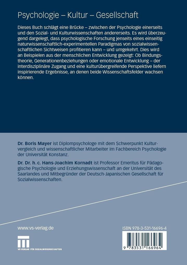 Weitere Ansicht: Psychologie - Kultur - Gesellschaft