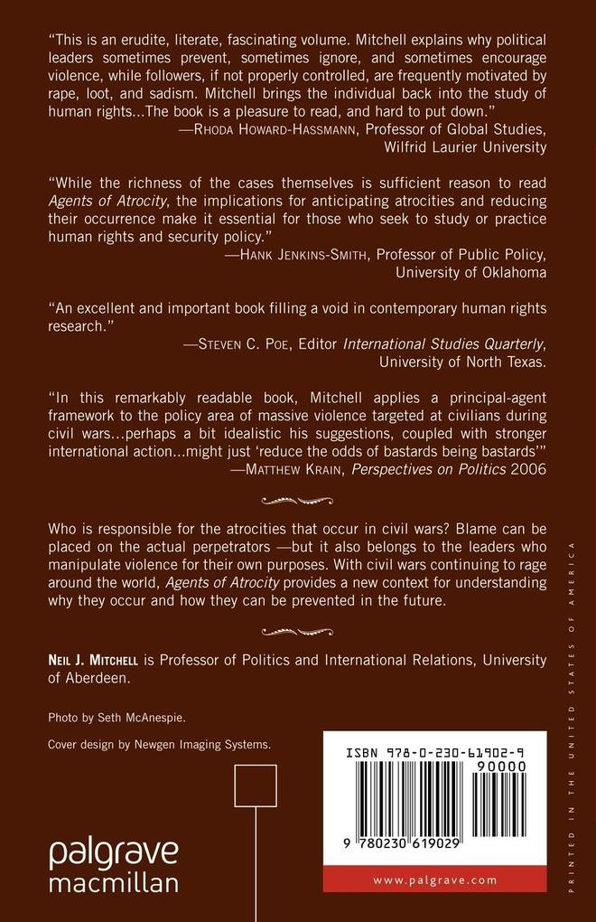 Weitere Ansicht: Agents of Atrocity | N. Mitchell