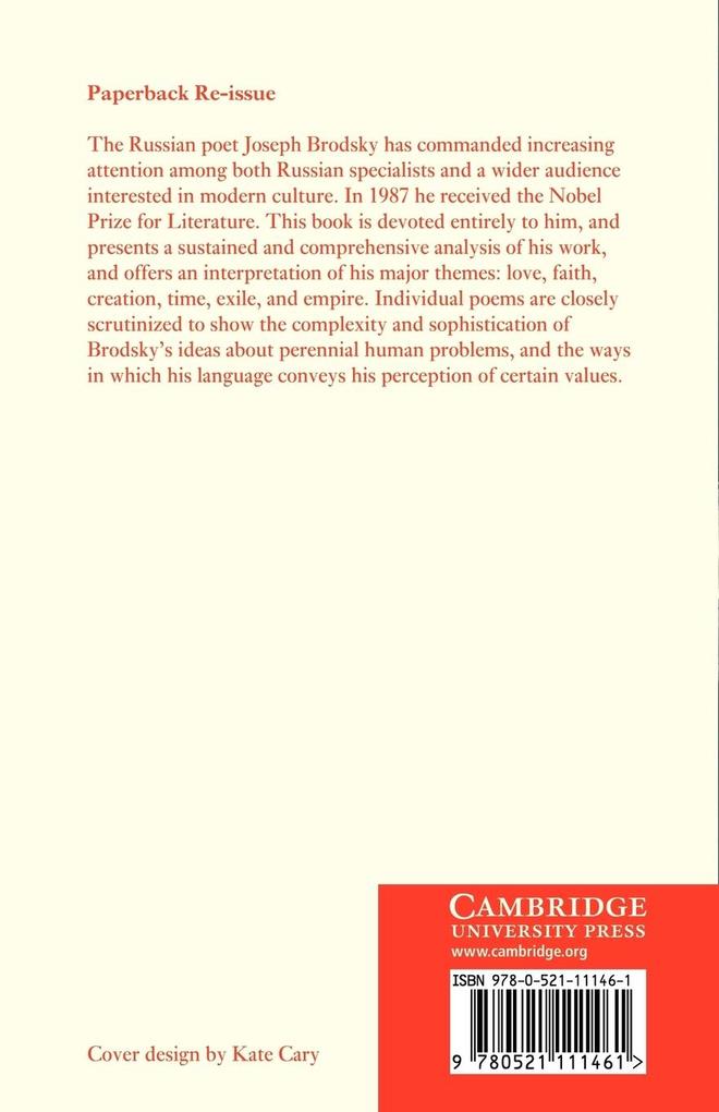 Weitere Ansicht: Joseph Brodsky | Valentina Polukhina