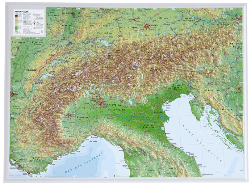 Produktbild: Alpen klein 1 : 2 400 000